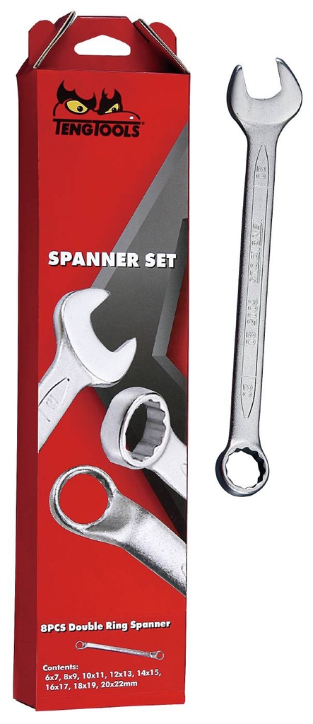 Combination Spanner Set 8-22mm 12pc Teng
