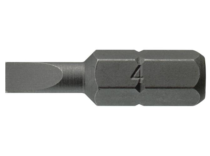 Slotted Bit 6.5x25mm Insert 3pk Teng