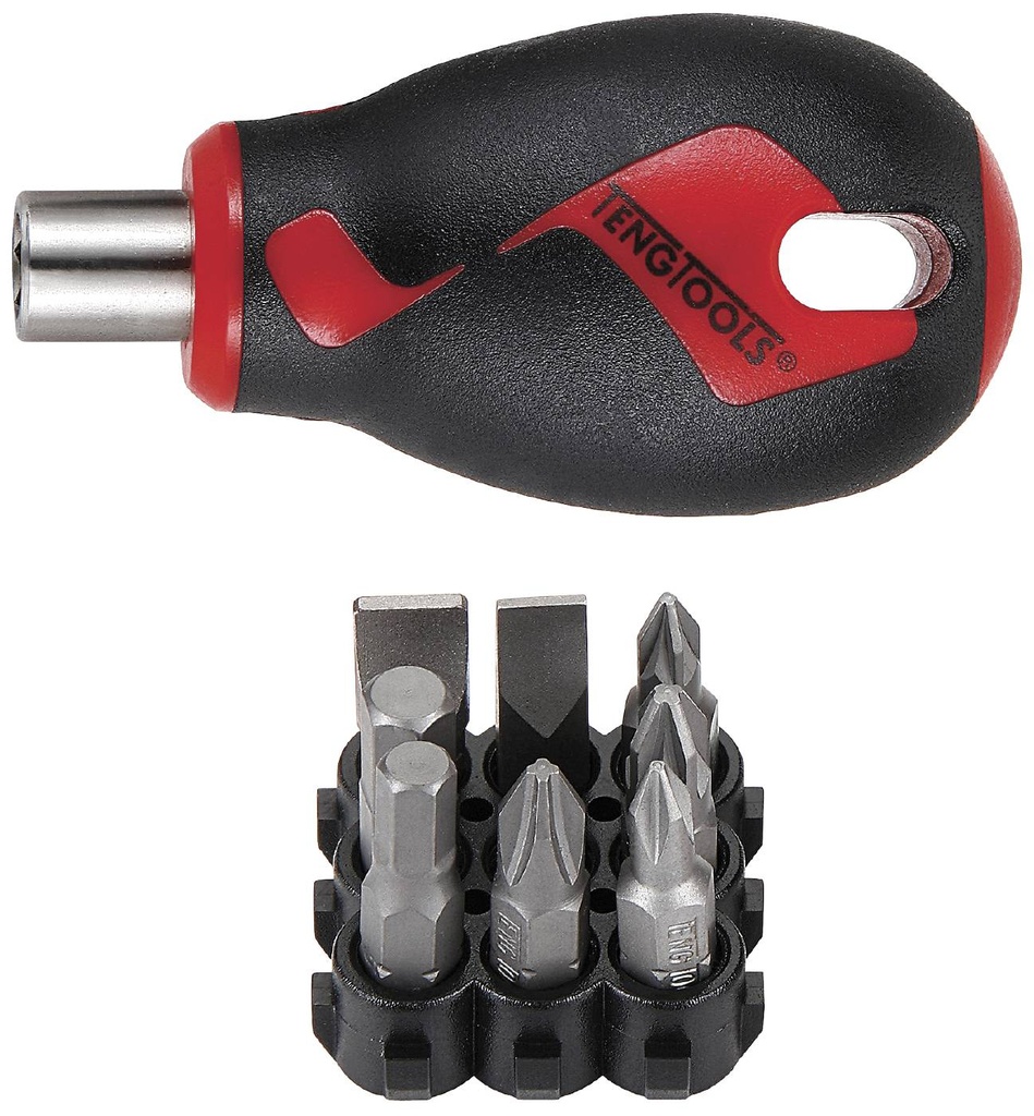 Bit Driver Set Magnetic Stubby 9pc Teng