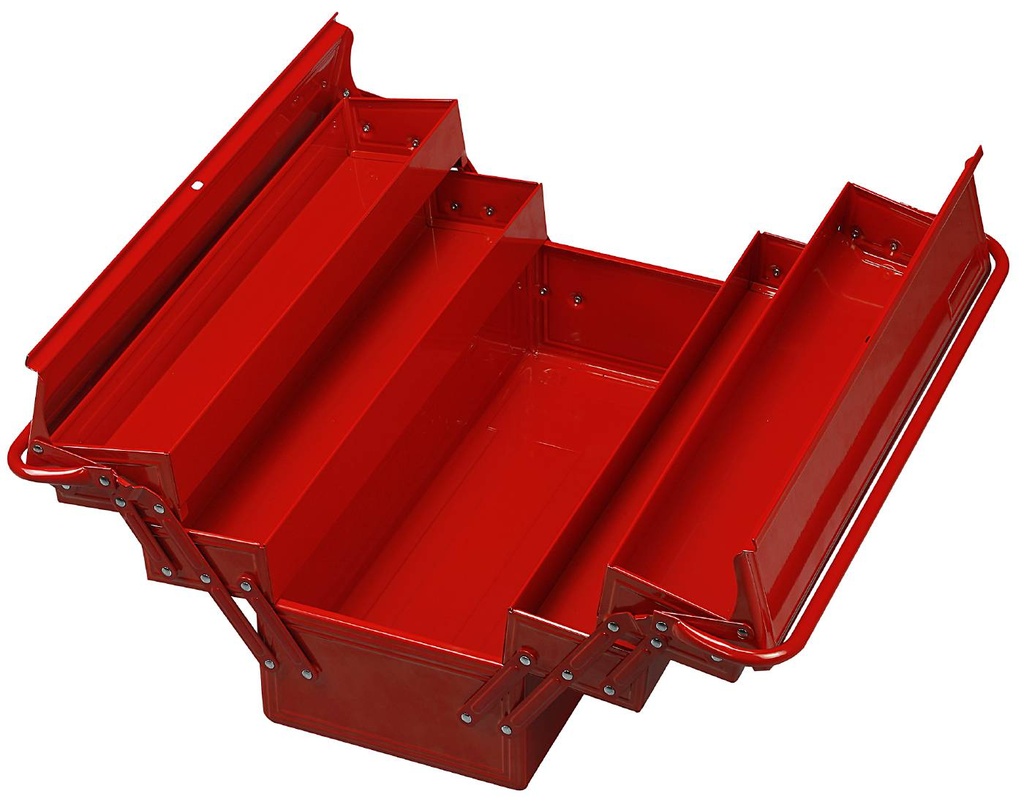 Tool Box Cantilever 4 Tray Metal Red Teng