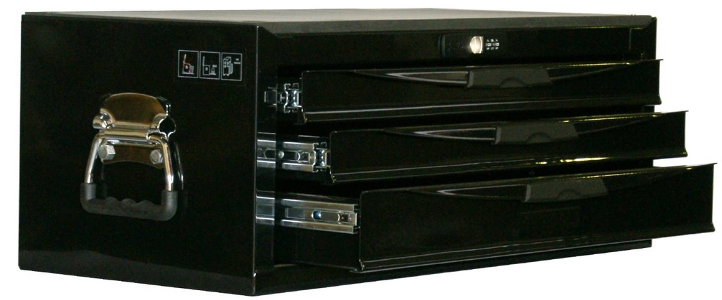 Tool Box Chest Add-on 3 Drawer 8 Series Black Teng