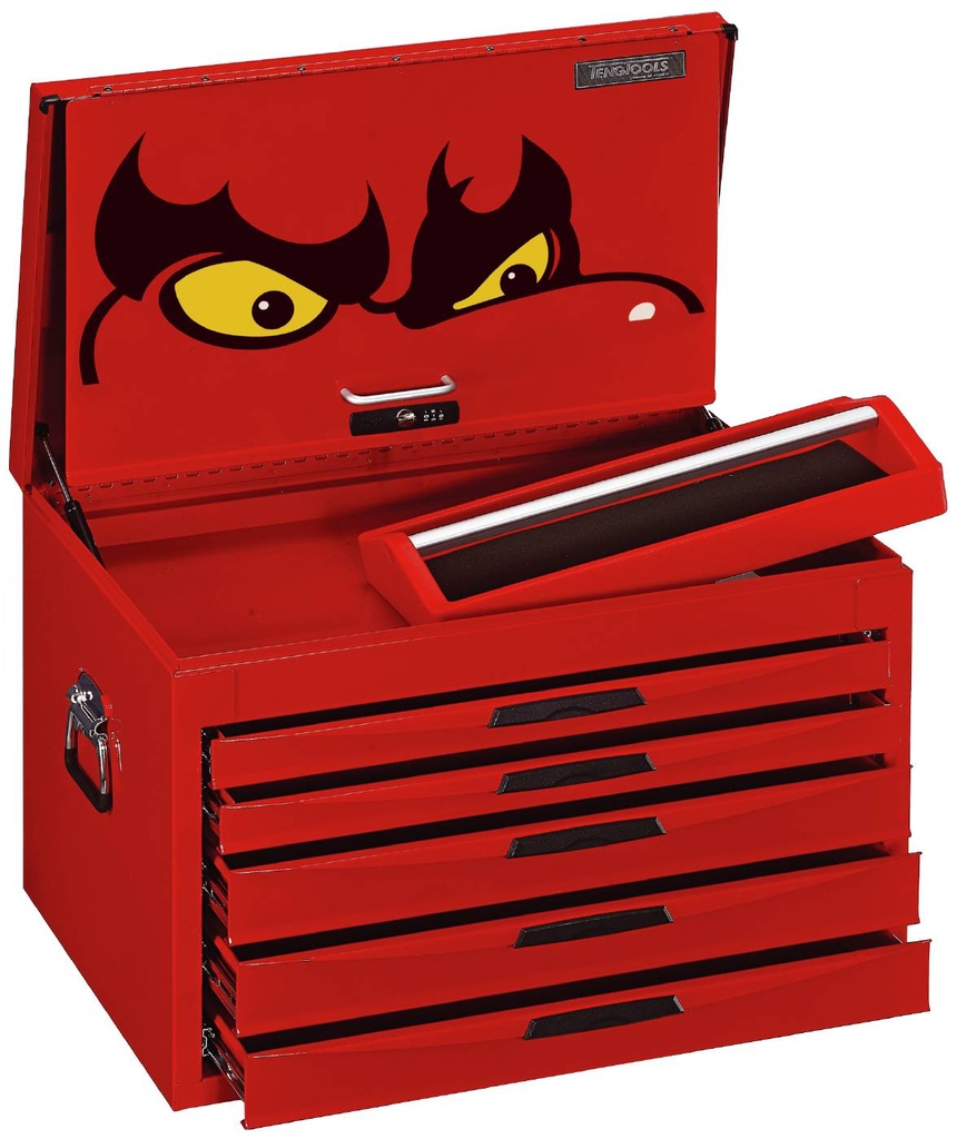 Tool Box Chest 5 Drawer Deep 8 Series Red Teng