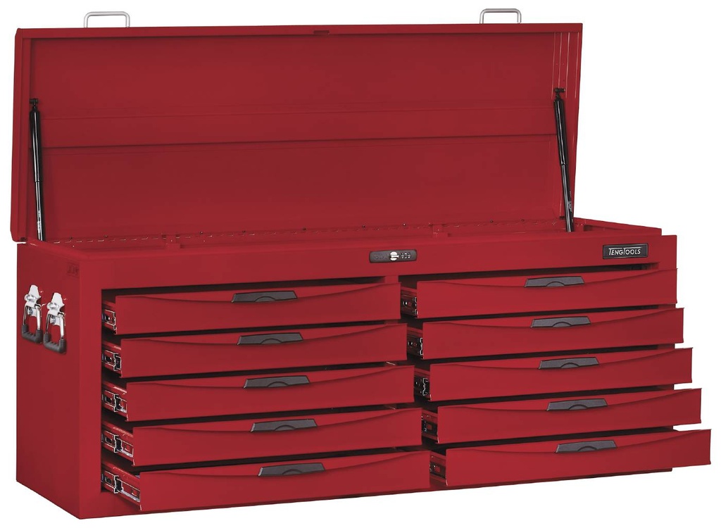 Tool Box Chest 10 Drawer 53" 8 Series Red Teng