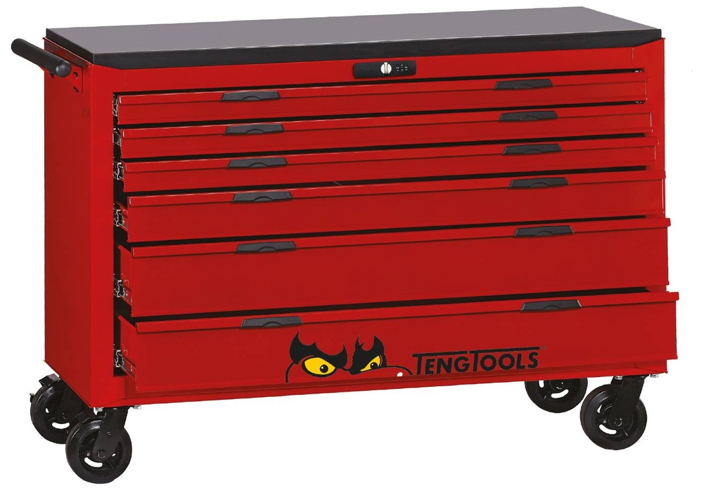 Tool Box Roll Cabinet 6 Drawer 53" 8 Series Teng