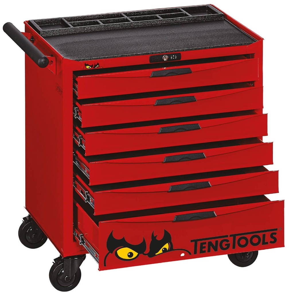 Tool Box Roll Cabinet 6 Drawer 8 Series Teng