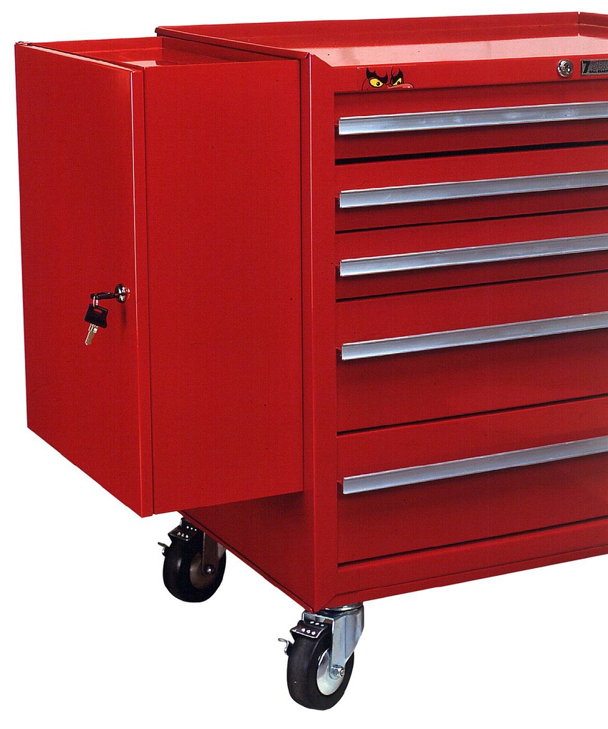Tool Box Roll Cabinet Side Box Add-on Red Teng