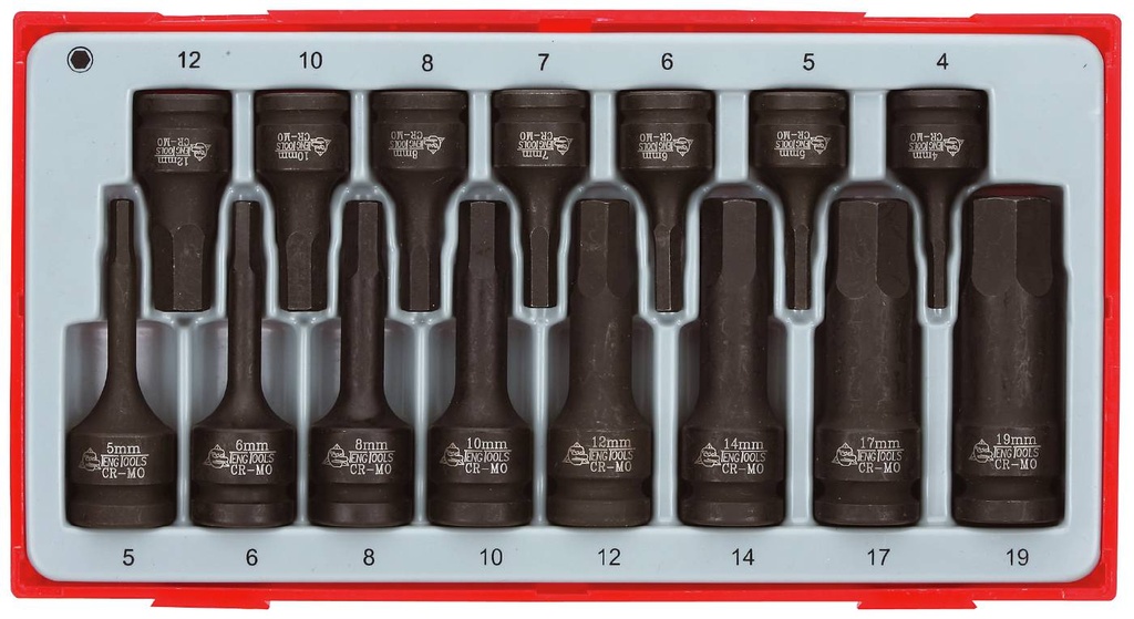 Inhex Socket Set 3/8dr & 1/2dr Met Tray 15pc Teng