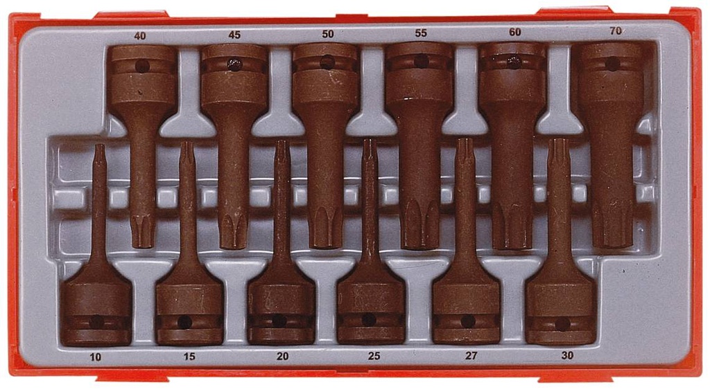 Impact Socket Set Inhex Torx 1/2dr Tray 12pc Teng