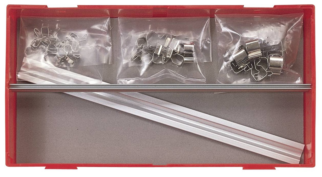 Socket Clip Rail Set Alu 32pc Teng