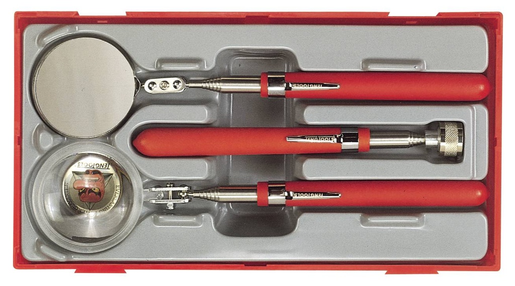 Inspection Mirror Magnetic Magnifying 3pc Set KC