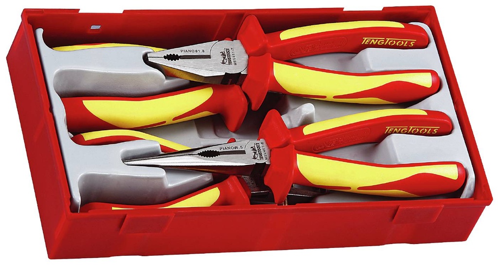 Plier Set 4pc 1000V Insulated Tray Teng
