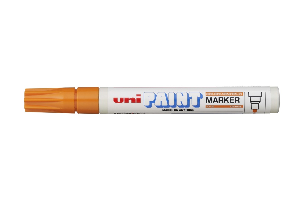 Marker Bullet Tip 2.8mm Tip Orange UniPaint