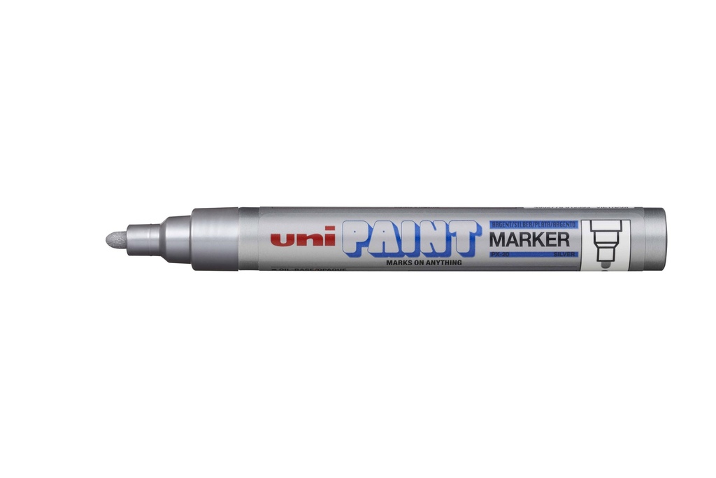 Marker Bullet Tip 2.8mm Tip Silver UniPaint