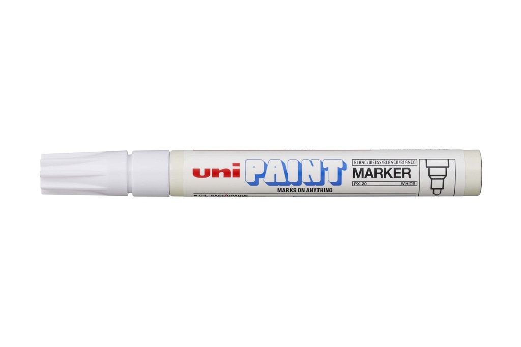 Marker Bullet Tip 2.8mm Tip White UniPaint