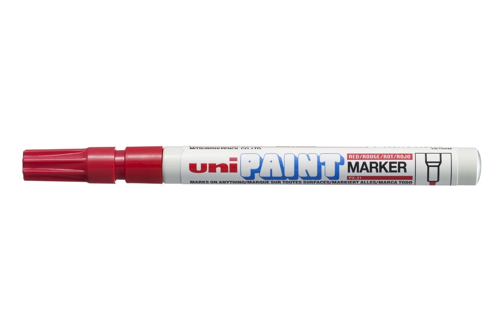 Marker Fine Tip 1.2mm Tip Red UniPaint