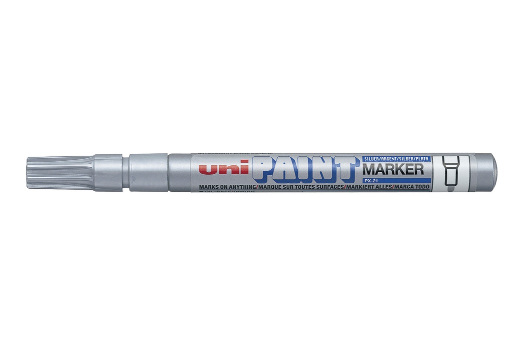 Marker Fine Tip 1.2mm Tip Silver UniPaint