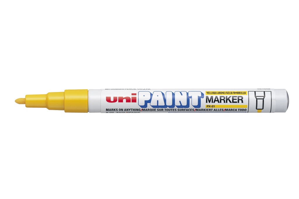 Marker Fine Tip 1.2mm Tip Yellow UniPaint