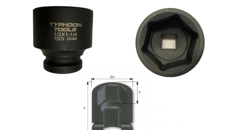 Impact Socket 8mm 1/2dr Typhoon