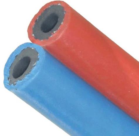 Hose Twin 5mm Oxy/Acetylene Blue/Red (per m)
