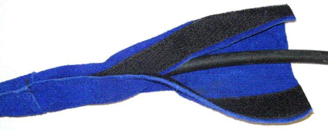 Cable Cover 7.5m Leather/Velcro 150mm Weldclass