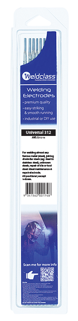 Welding Electrode Universal 312 2.6mm 16 Rod Pk