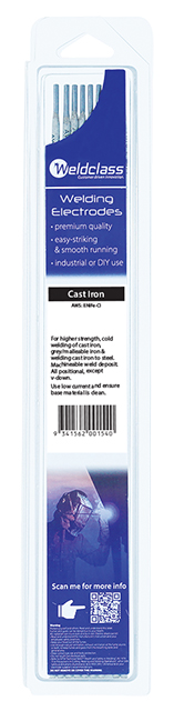 Welding Electrode Cast Iron NCI 3.2mm 6 Rod Pk