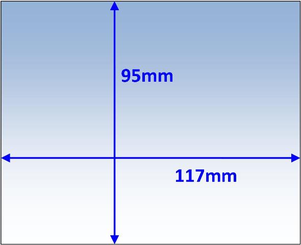 Welding Lens 117x95mm suit Outer Servo SV5000 10pk