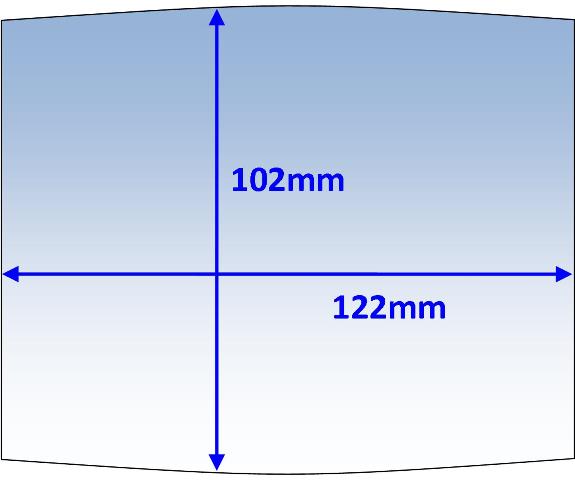 Welding Lens 122x102mm Outer Mach2/WIA Blue 10pk