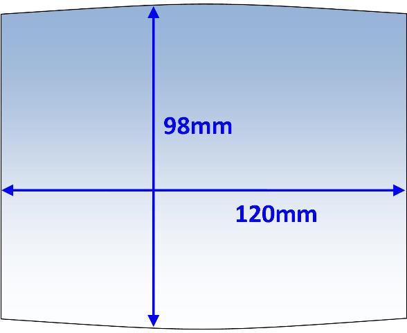 Welding Lens 120x98mm suit Outer Top-Dog 10pk