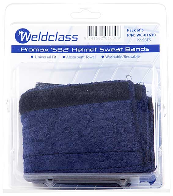 Sweatband Towel Velcro 5pk