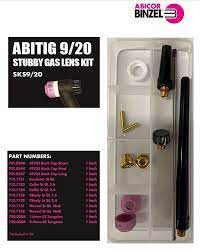 Gas Lens Kit TIG 9/20 Stubby Binzel