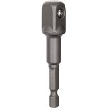 Hex to Socket Adaptor 1/2dr x1/4"Hex 50mm Dewalt