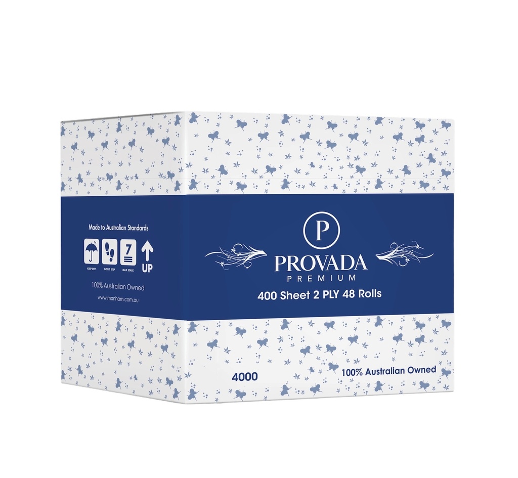 Toilet Paper 2ply 400 Sheets 48 rolls per Carton