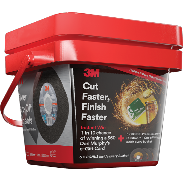 Cut Off Disc 125x1.0x22 Silver 3M Bucket