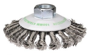 Bevel Brush Twist 115mm Inox MultiThread