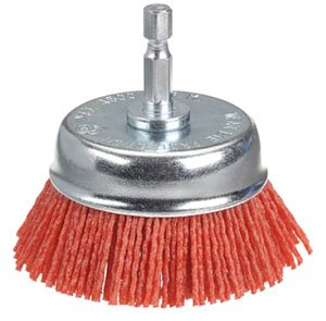 Cup Brush Crimp 50mm NylonGrit 1/4" Hex