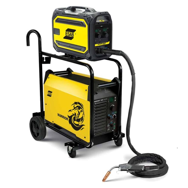 MIG Welder 400i Pack Air Robust Feed Pro Warrior ESAB