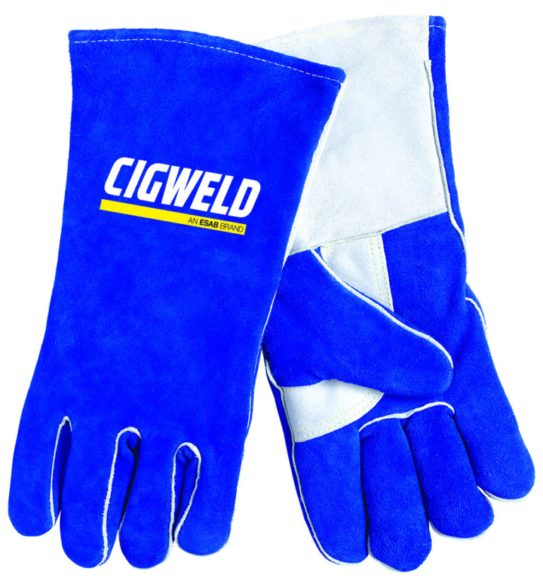 Welding Glove Gauntlet Blue Kevlar Stitch XL Cigweld