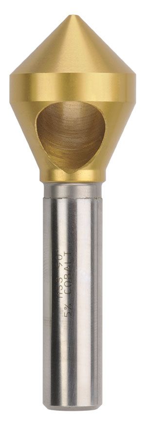 Countersink XHole 10-24mm HSSCo TiN Saber