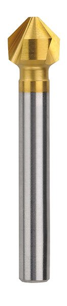 Countersink Three Flute 2.2-10mm HSSCo TiN Bordo