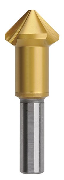 Countersink Three Flute 4.5-35mm HSSCo TiN Bordo