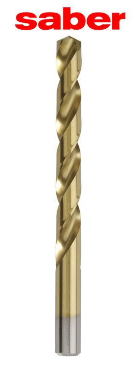 Jobber Drill 8.00mm HSS TiN Saber