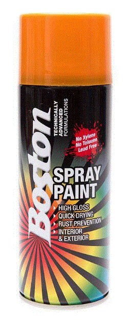Paint Aerosol International Orange 250g Enamel Boston
