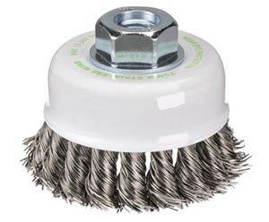 Cup Brush Twist 100mm Inox M14 Loch