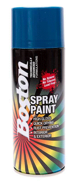 Paint Aerosol Ocean Blue 250g Enamel Boston