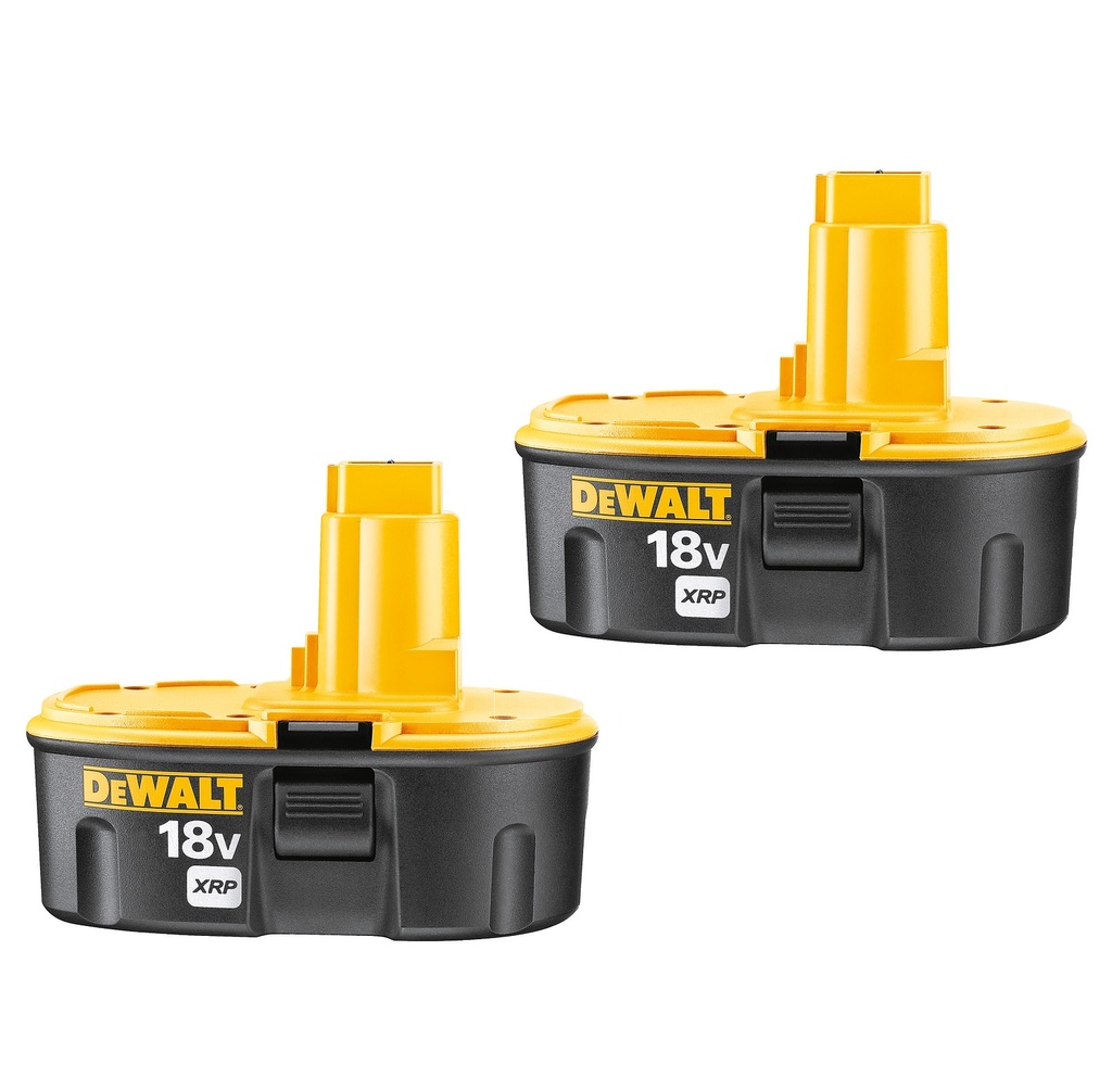DeWalt 18V 2.4AH NiCad Battery Twin Pack
