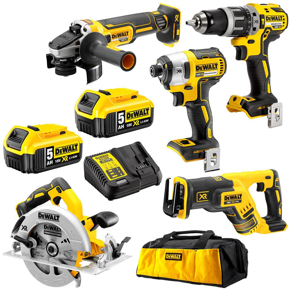 Combination Kit 18V XR Li-Ion 5pc 5Ah Dewalt