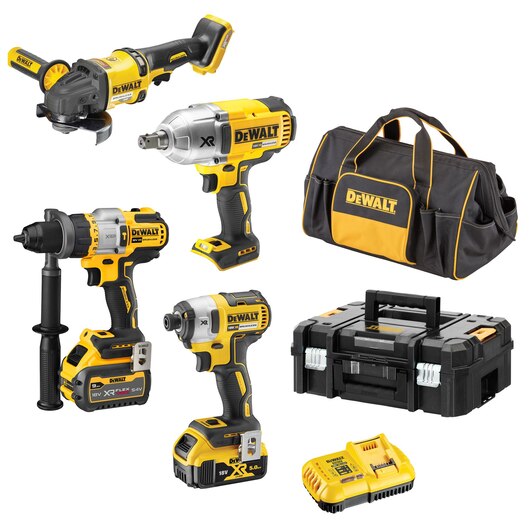 Combination Kit 18V/54V XR Li-Ion 4pc 5Ah/9Ah Brushless FLEXVOLT™ Dewalt