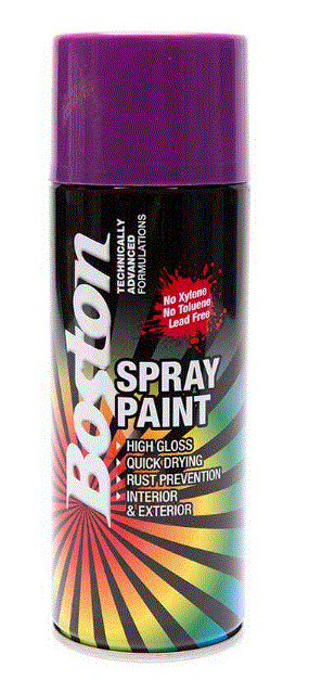 Paint Aerosol Plum Purple 250g Enamel Boston