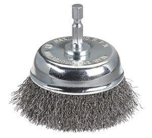 [BOR5130-75S] Cup Brush Crimp 75mm Steel 1/4" Hex